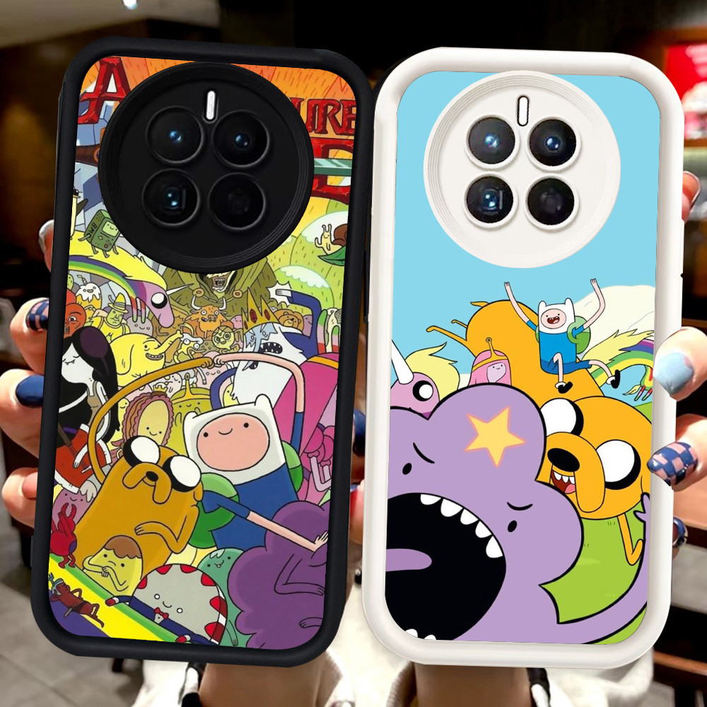 Z-4 Adventure Time เคสสีขาวสีดําสําหรับ Realme Narzo 70 Pro N65 C65 13 5G Case
