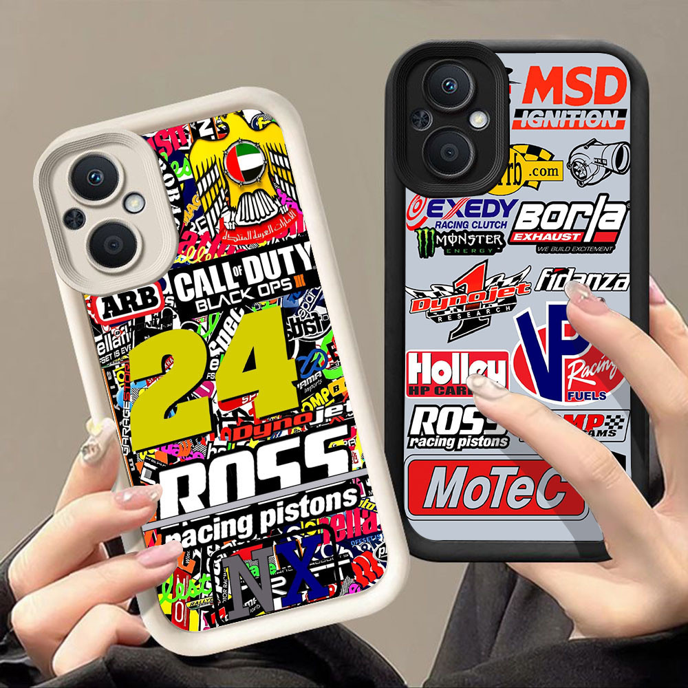เคสสําหรับ OPPO Reno Find 8 7Z 7 X5 8Z Lite 5F 5G Q-86 โลโก้