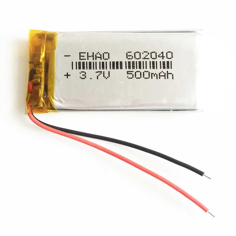 Δ 10 ชิ้น 3.7V 500Mah 602040 ลิเธียมโพลิเมอร์ Lipo แบตเตอรี่แบบ