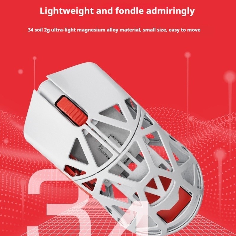 BEAST Wang X Max เมาส์8K โหมดคู่ Paw3395 wlmouse แมกนีเซียมอัลลอยด์เ