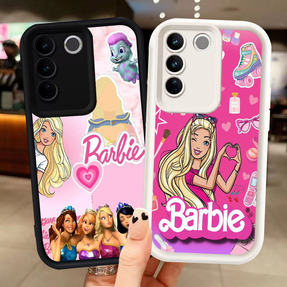 Z-47 Barbie Girl ปลอกสีขาวสีดําสําหรับ VIVO Y81s V29E V29 Y81 Y100 Pro กรณี