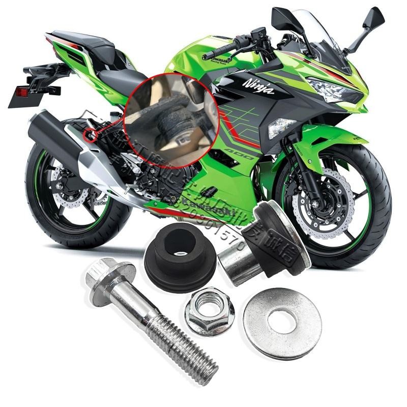 เหมาะสําหรับ Kawasaki z250 z400 z650 z800 900 1000 ด้านหลังท่อไอเสียยึดซับยางสกรูแขน