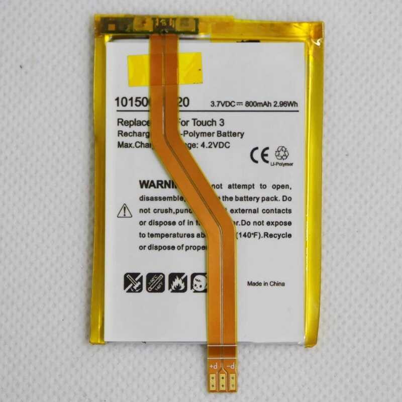 ▥ เครื่องมือ 800Mah 616-0471 616-0473 สำหรับapple Ipod Touch 3Nd Gen 3G Touch3 Touch3g 3 Batter