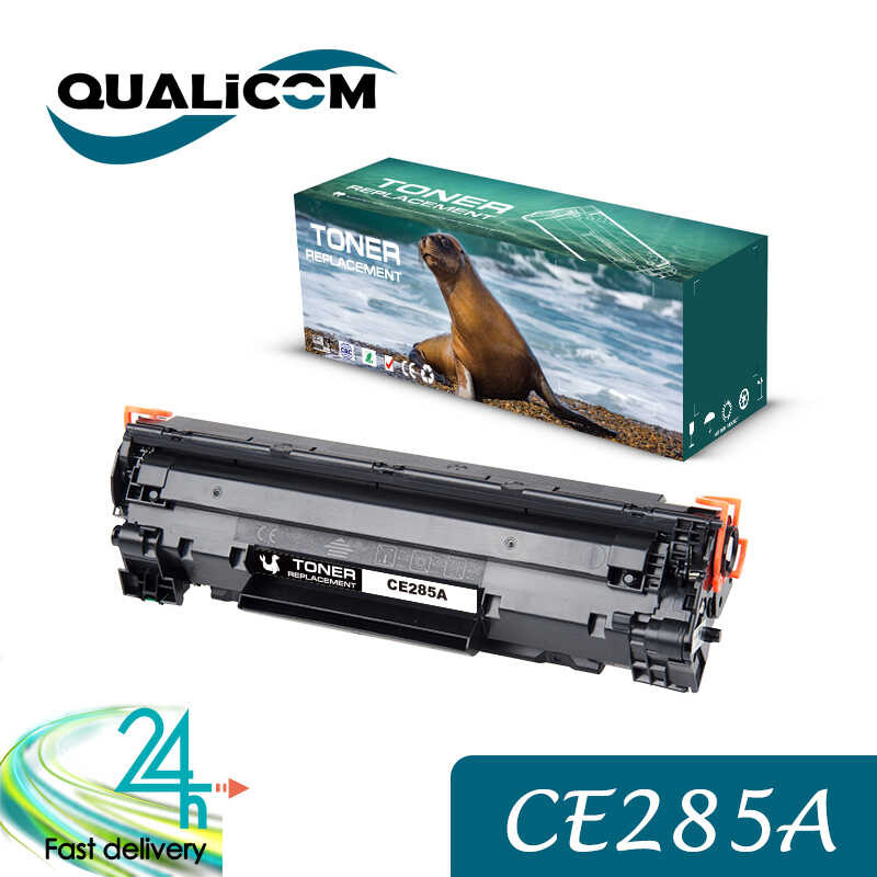 Qualicom f ตลับหมึกโทนเนอร์ที่รองรับ CE285A 85A สำหรับ HP LaserJet