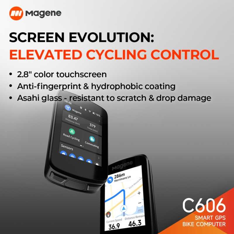 Magene C606 สมาร์ทจีพีเอสจักรยานคอมพิวเตอร์ 2.8 นิ้วสีหน้