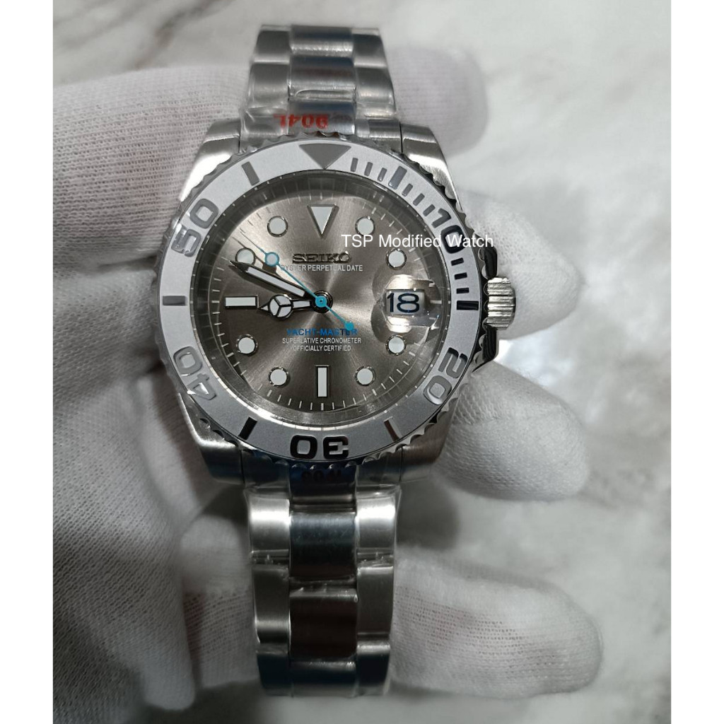 Seiko Mod Yacht Master Rhodium