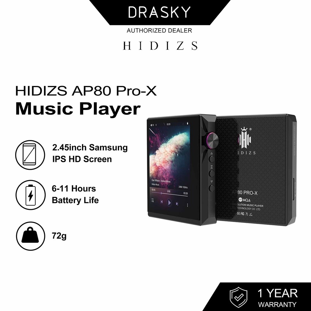 ในสต็อก Hidizs AP80 pro-X HIFI บลูทูธเพลงแบบพกพา MP3 เครื่องเล่นเสียงความละเอียดสูง ES9219C USB DAC 