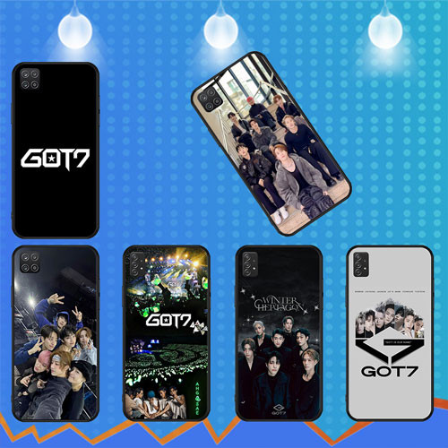 สีดําอ่อน Samsung Galaxy S7 S7 Edge S8 S8 Plus S9 S9 Plus S10 S10E S25 S25 Ultra S25 pro GOT7 เคสโทร