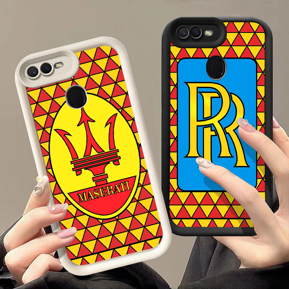 ปลอกสําหรับ OPPO Realme A12 A12s F7 C2 F9 C2s A5S A5 A1K A11K A12E A7 A3S Pro Q-52 Super โลโก้