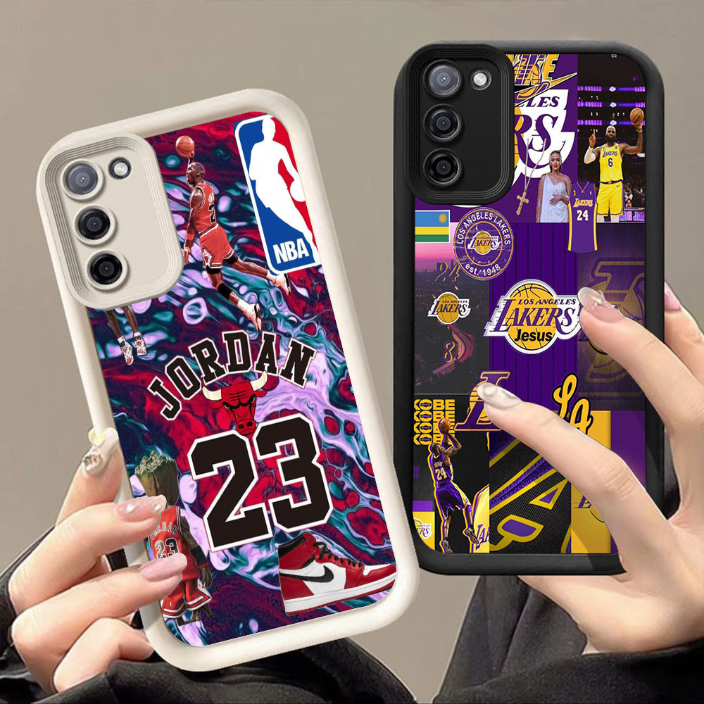 SAMSUNG เคสสําหรับSamsung A10 A72 J2 M30S J4 J7 J6 A7 M21 Prime Plus Pro 5G Q-24 บาสเกตบอลStar