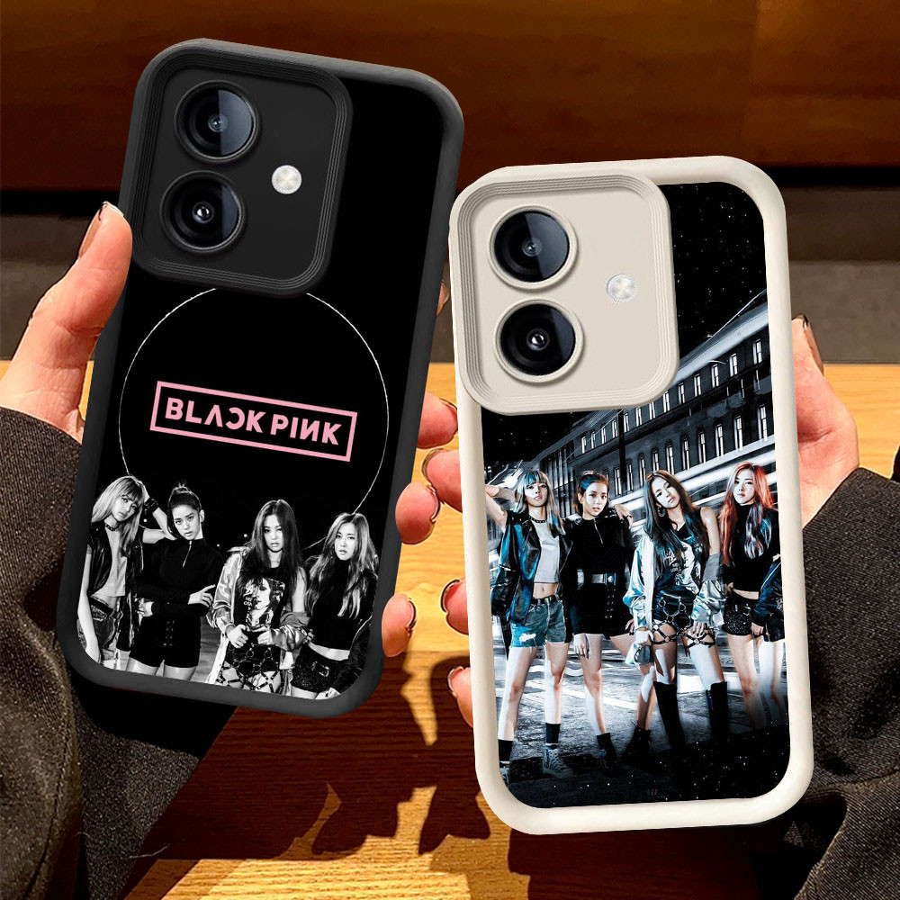 O-18 เคส BLACKPINK สําหรับ OPPO A3 A3X A5 Pro 5G สีดําและสีขาว