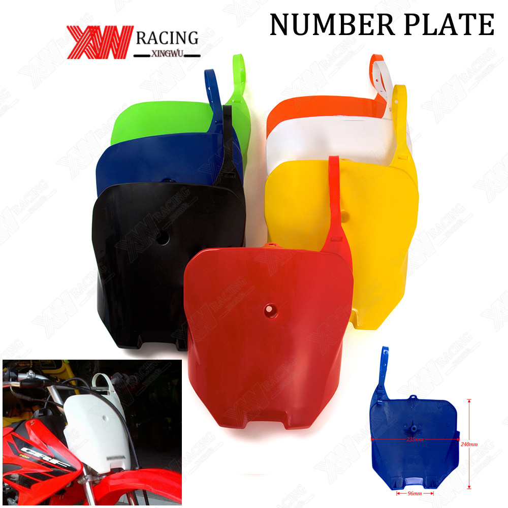 XW RACING ป้ายเบอร์ รถวิบาก รถวิบาก มีหลายสี สีดำ สีเหลือง สีน้ำเงิน แดง อื่นๆ มากมาย สำหรับ Honda CRF70 CRF80 CRF100