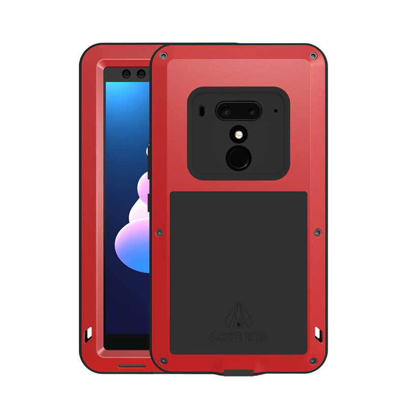 ▩ Aimei กรณีโทรศัพท์ที่แข็งแกร่งโลหะ HTC U12 + กันน้ำและก