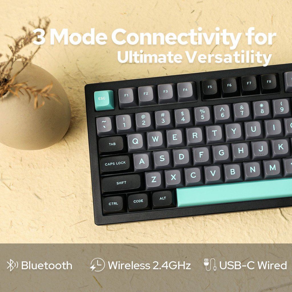 Galaxy80 คีย์บอร์ด epomaker x feker BT5.02.4GUSB-C คีย์บอร์ดแบบกำหนดเอ