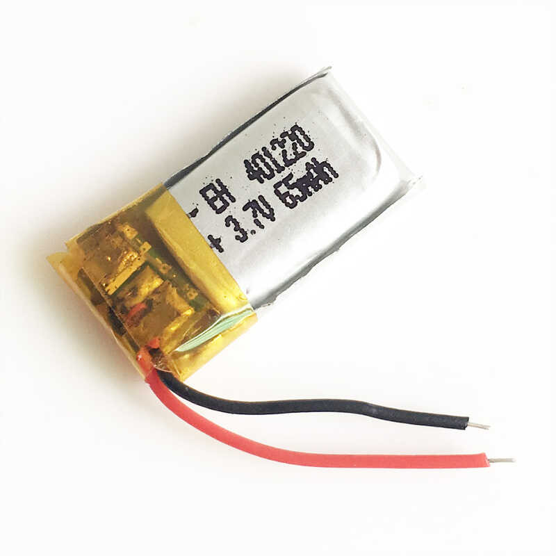 Δ 2 ชิ้น 3.7V 65Mah 401220 Li-Polymer Lipo แบตเตอรี่แบบชาร์จไฟสำหรั
