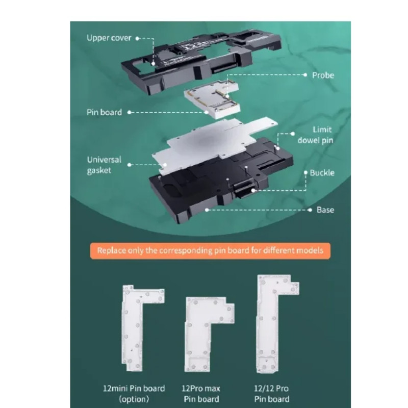 ในสต็อก Qianli บอร์ดทดสอบเมนบอร์ด, iSocket Jig, ฟังก์ชั่นบอร์ดลอจิก, ที่วางทดสอบที่รวดเร็ว, สําหรับ 