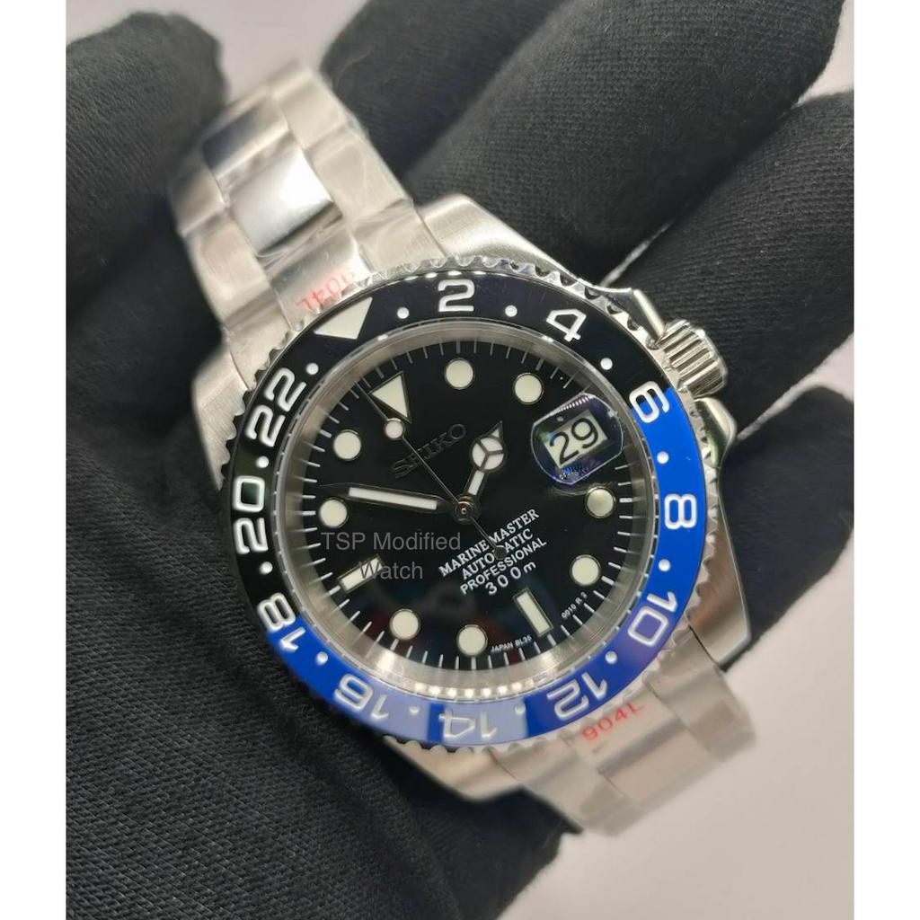 Seiko Mod Batman GMT Master