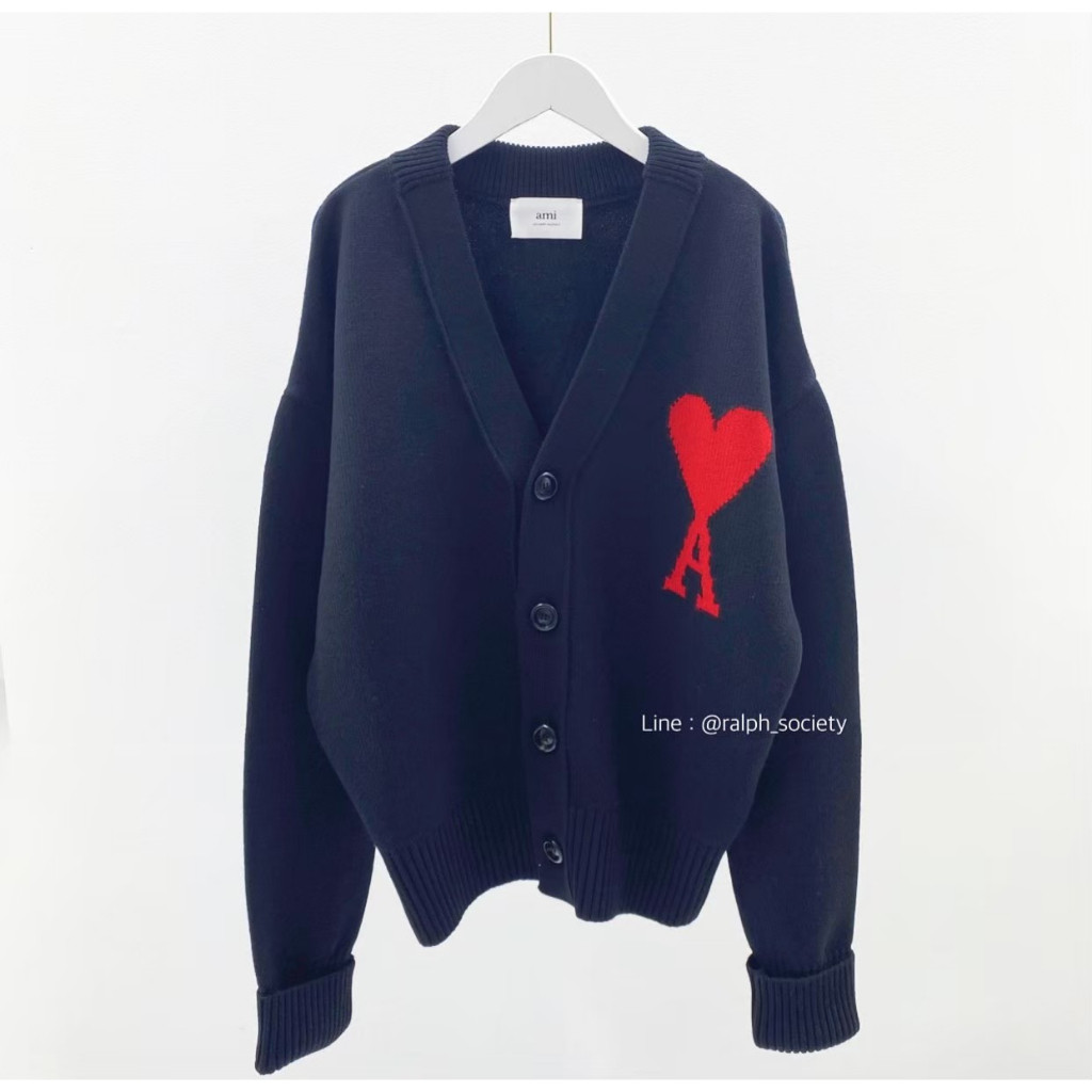 ♞,♘,♙Ami Paris Cardigan (Black) erui