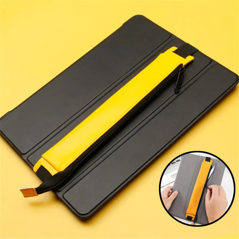 Universal ดินสอสําหรับ Samsung Galaxy Tab S11 S10 S9 S8 S7 Plus FE Ultra S6 Lite + S-Pen Generation Stylus กระเป๋าแท็บเล็ตสมาร์ทปากกาซิปหนังป้องกันกรณี