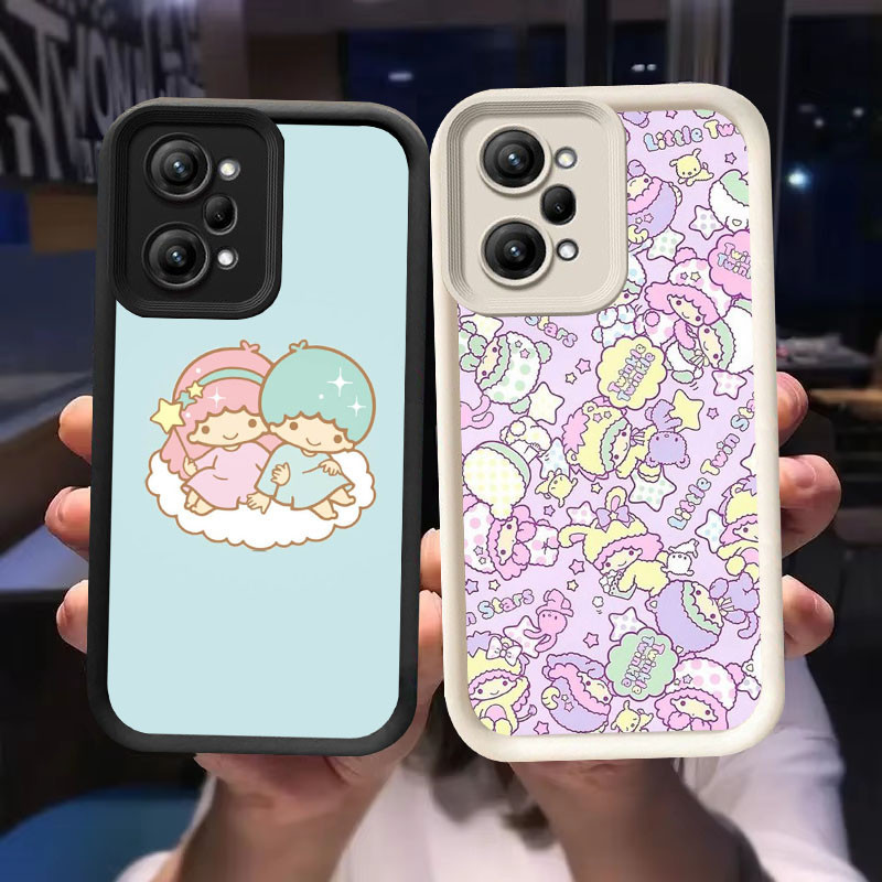 O-47 Twin Stars Case สําหรับ Xiaomi Redmi Note 12 Pro 5G สีดําและสีขาว