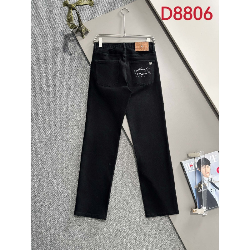 Dior0103 สีดํา Simple Straight Pants