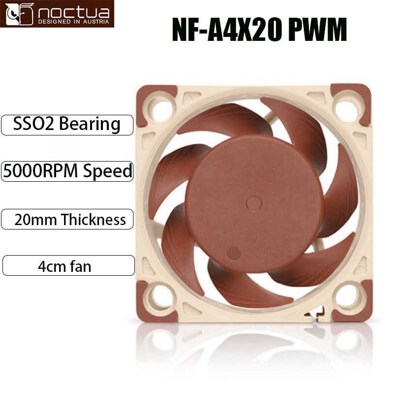 Noctua NF-A4x20 b FLX พัดลมขนาด 4 ซม. พัดลมระบายความร้อน 20 มม. 5V