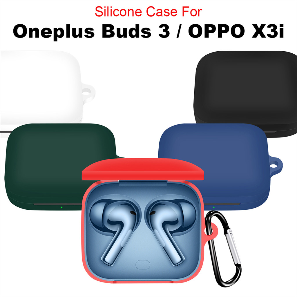 เคสซิลิโคน TPU สําหรับ Oneplus Buds 3 / OPPO X3i หูฟังไร้สายฝาครอบอุปกรณ์เสริมหัวเข็มขัดป้องกันการสู