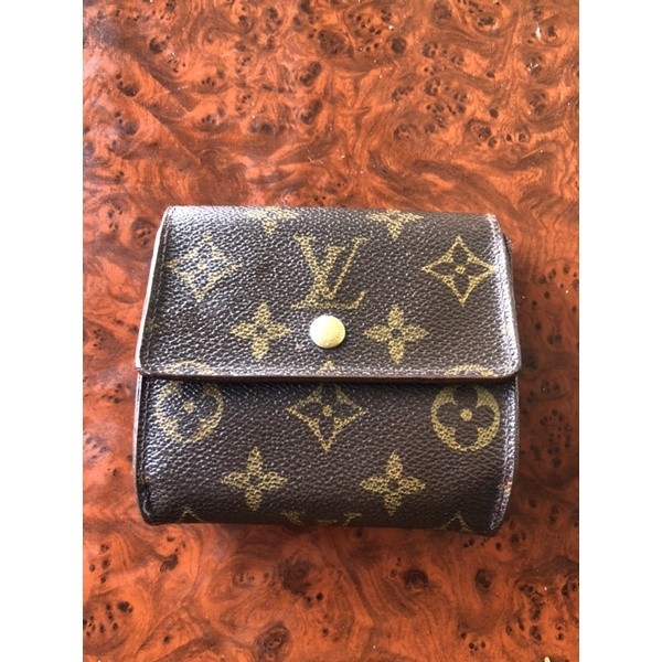 Louis Vuitton LV monogram short wallet used มือสอง ของแท้100%