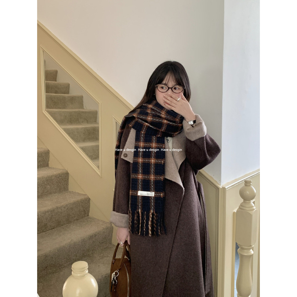 มี u desgin
 ใหม่สไตล์เกาหลีรุ่นลายสก๊อตฤดูหนาวผ้าพันคอผ้าพันคอหญิง ทั้งหมด-จับคู่ ผ้าคลุมไหล่หญิงด้านนอกพู่ผ้าพันคออบอุ่น ปัจจัย