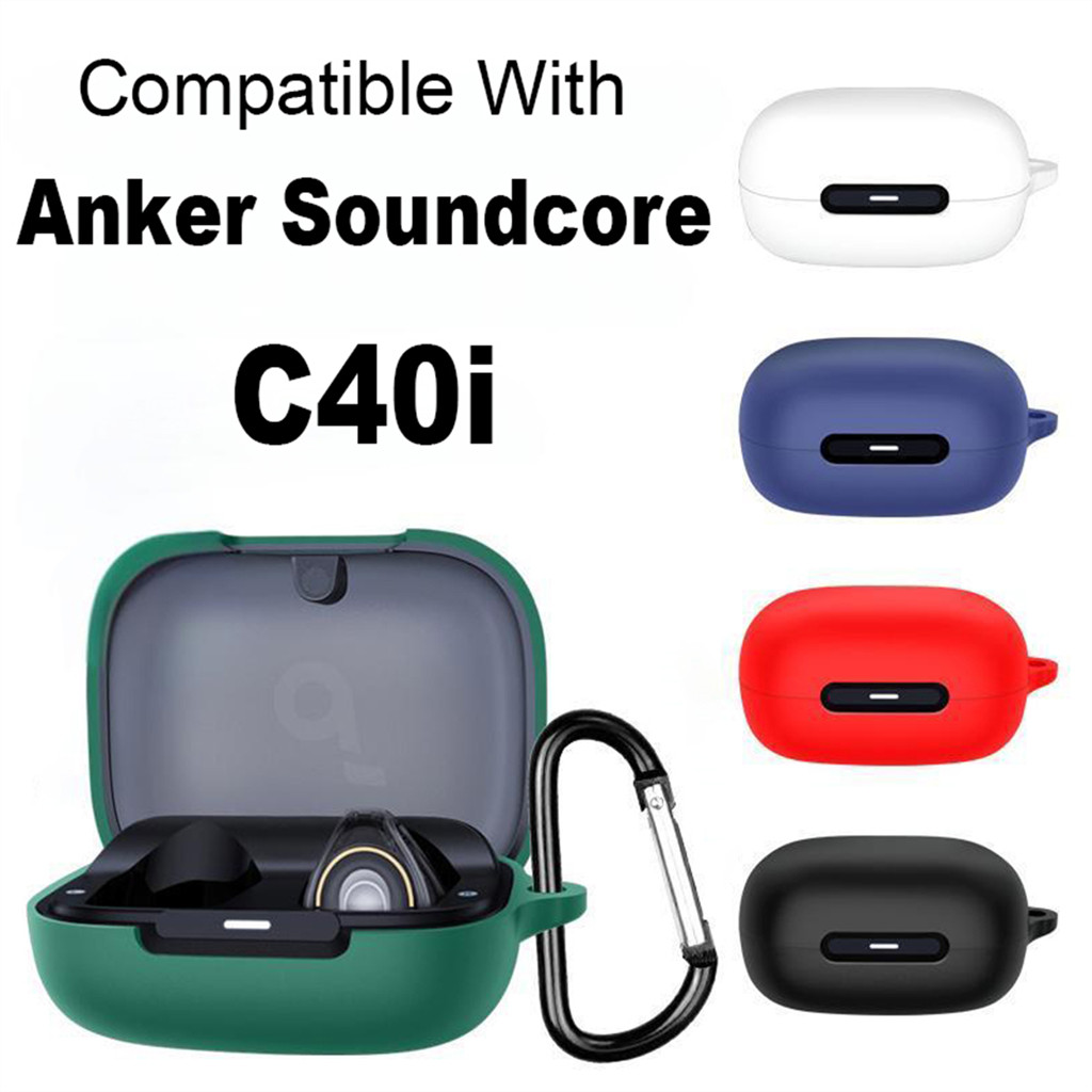 สําหรับ Anker Soundcore C40i ล้างทําความสะอาดได้ป้องกันฝุ่นปลอกหูฟังกันลื่นเคสป้องกัน