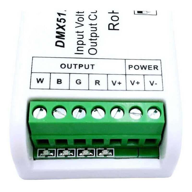 Mini 🍀 4 Channel Decoder 16A RGB RGBW Controller DMX 512 Dimmer Driver For LED Strip Lights Dc