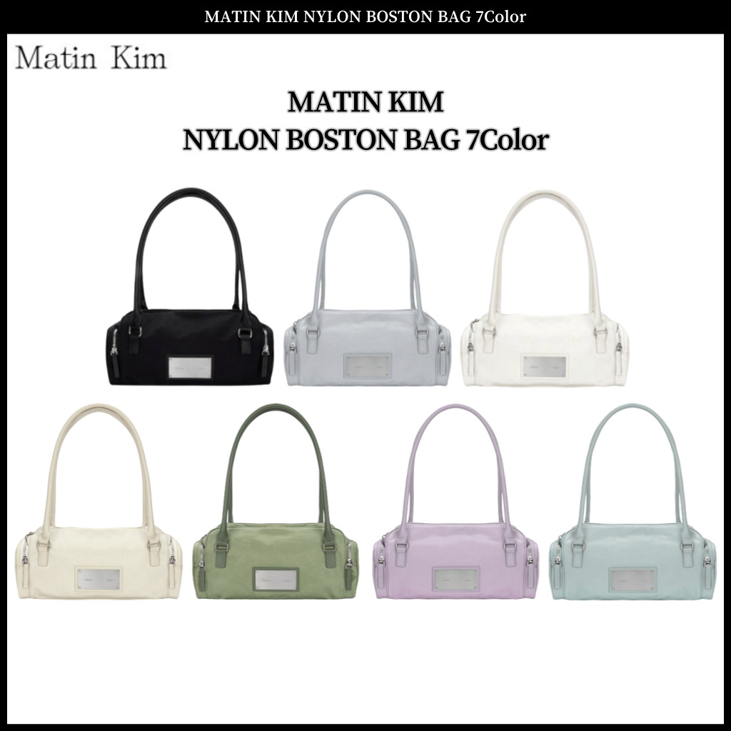 ♞,♘Matin KIM NYLON BOSTON BAG 7สี FVB