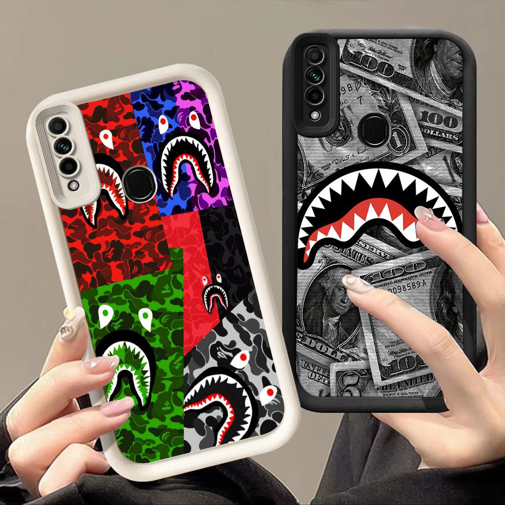 ปลอกสําหรับ OPPO Reno A53 3 F15 A31 A33 A91 A53S Realme C17 C85 Pro 7i Q-85 Bape