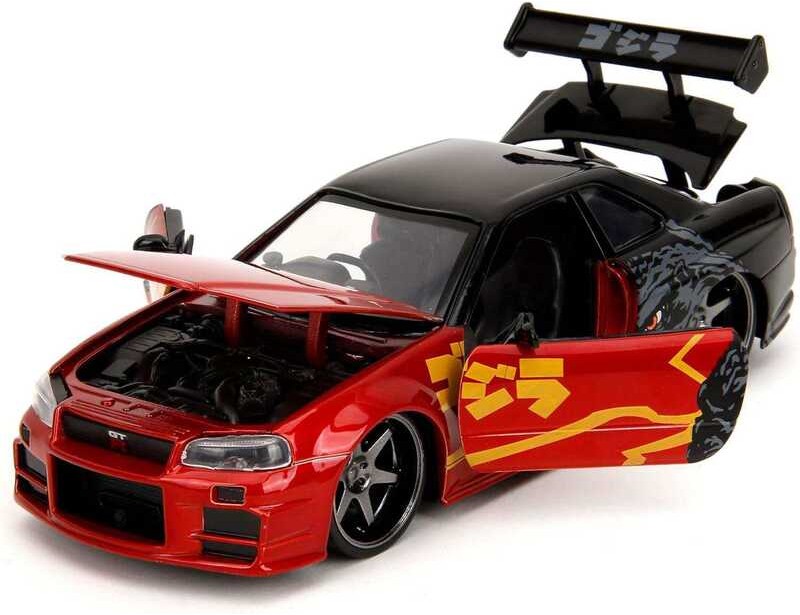 Nissan โมเดลรถเหล็ก Skye Gt-R(R34) Godzilla 1/24 (สินค้าพร้อมส่ง)
