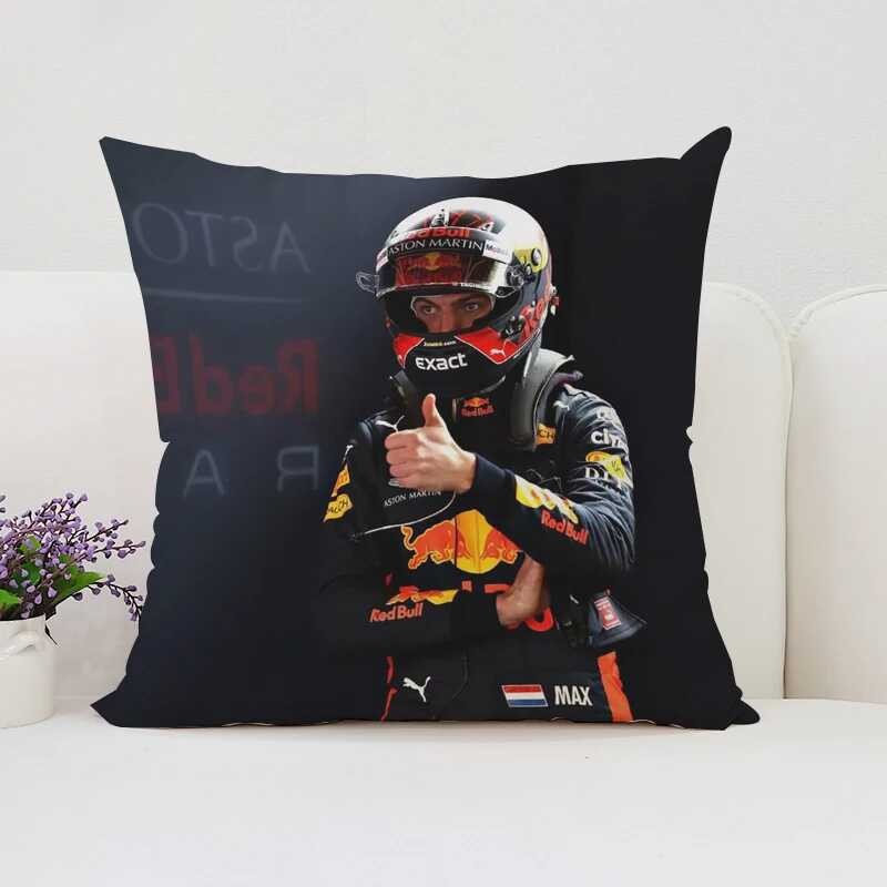 ◆ 45X45 ซม. ปลอกหมอน M-Max Verstappen พัดลมของขวัญโซฟาเบาะรอง