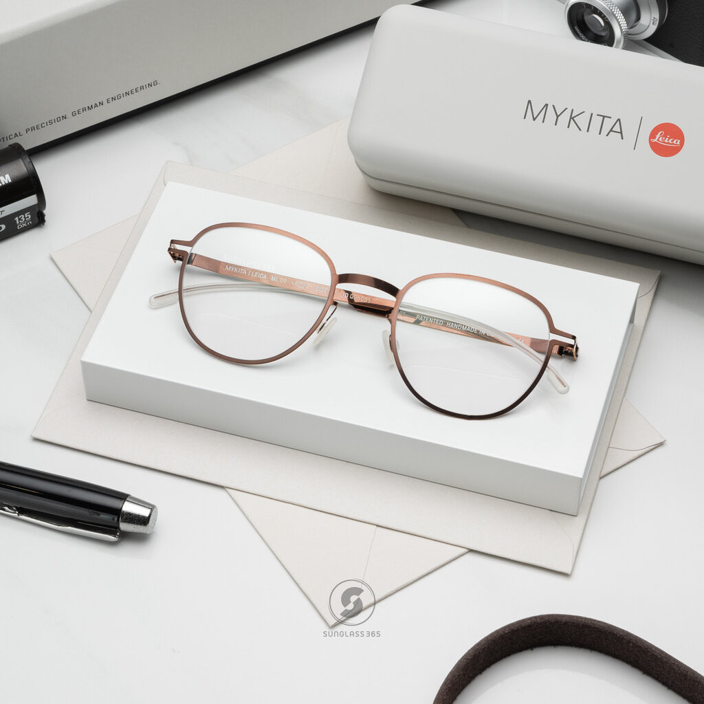 แว่นสายตา MYKITA LEICA ML09 C595 Shiny Copper Leica Yellow Edges