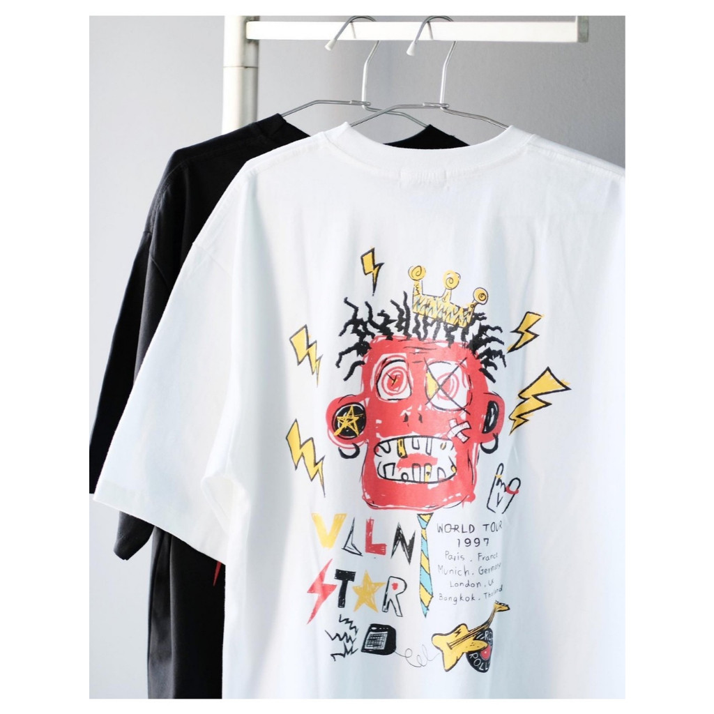 ♞,♘VILLAIN เสื้อ Oversize "Villain RockStar" [เสื้อโอเวอร์ไซส์ ผ้านุ่ม ใส่สบาย ผ้าCotton100%] XF