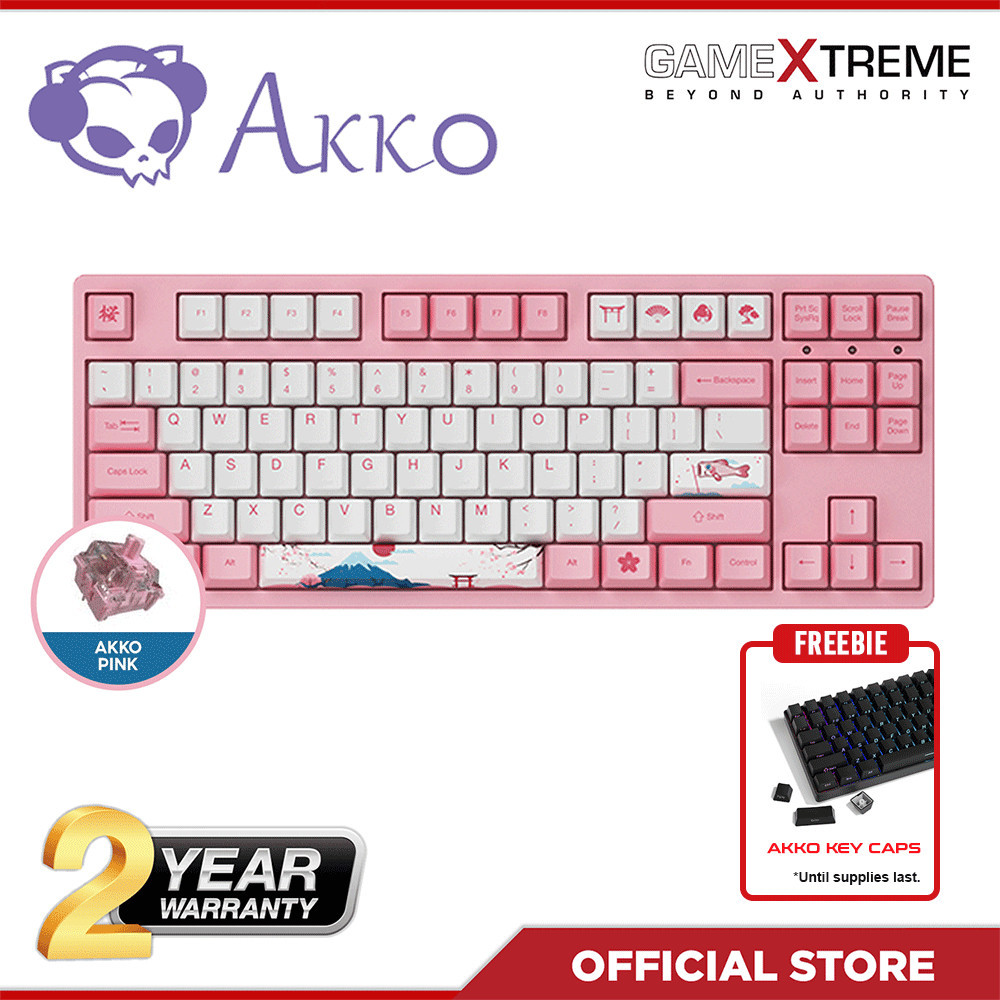 Akko World Tour-Tokyo R1 3087 Mechanical Keyboard (AKKO Switch 2nd Gen Pink)