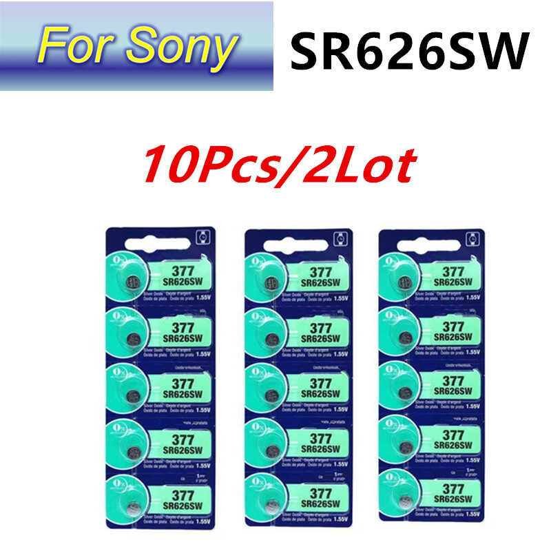 Δ 5-50 ชิ้นเดิม Sony Ag4 377 Sr626sw Sr626 ปุ่มเซลล์ 177 376 Lr626 นาฬิก