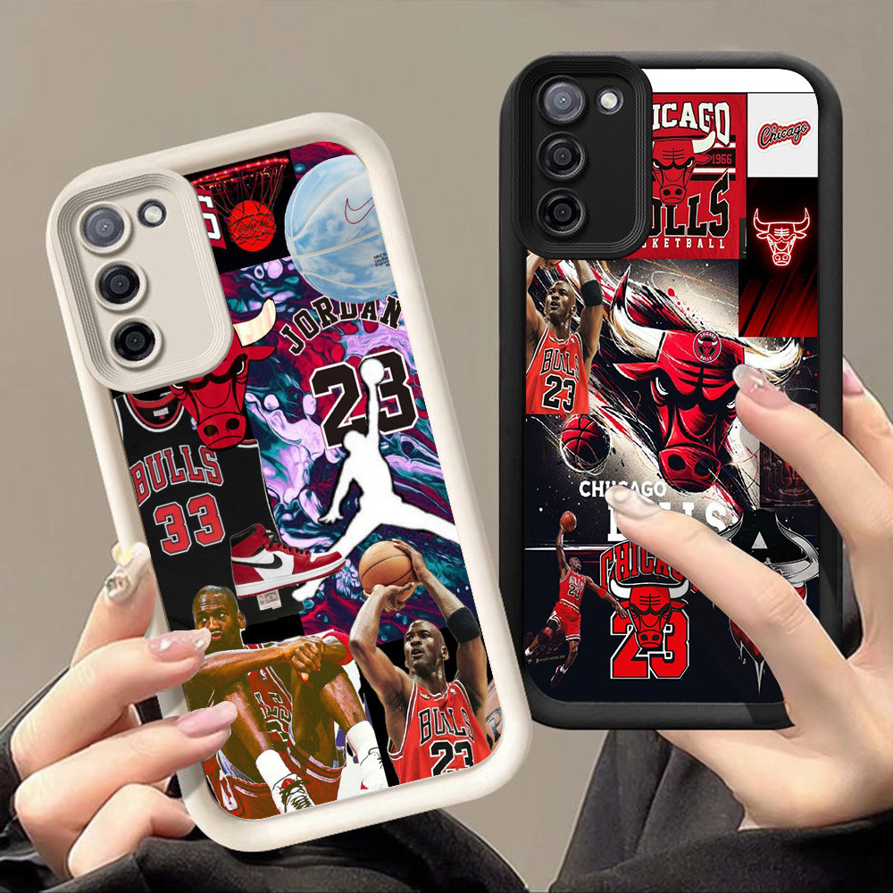 SAMSUNG เคสสําหรับSamsung A10 A72 M07 F07 J2 M30S J4 J7 J6 A7 M21 Prime Plus Pro 5G Q-97 โลโก้บาสเกต