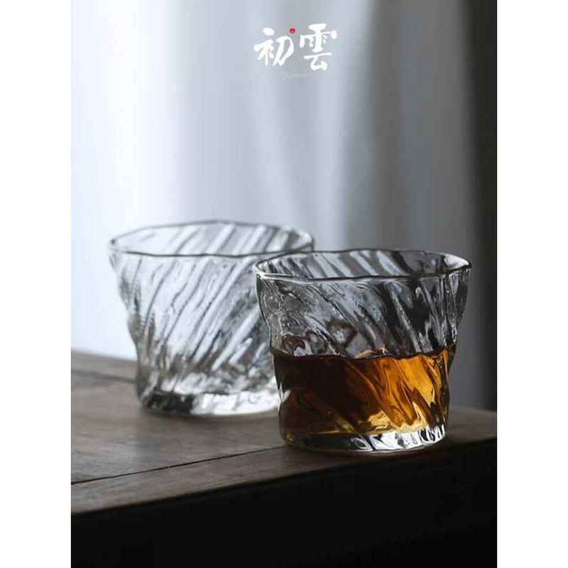 Liusiyu Design Chiyo Glass สไตล์ญี่ปุ่นแก้ววิสกี้แก้วน้ําแก้ว Edo Glass Niche Creative