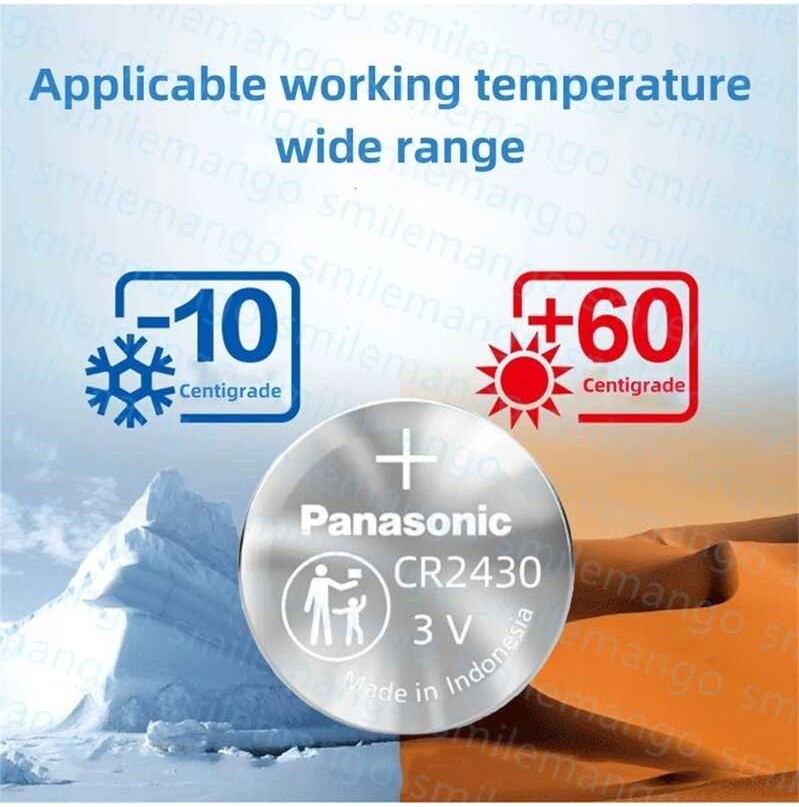 Δ 10-100 ชิ้น Cr2430 3V แบตเตอรี่ลิเธียม 270Mah Dl2430 Bl2430 นาฬิกา