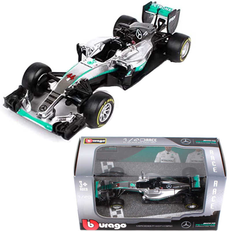 Δ Bburago 1:43 F1 Mercedes-Amg Full Series W13 44 \# 63 W14-44/77 W10-44/77 W07-44/6 รุ่นอ