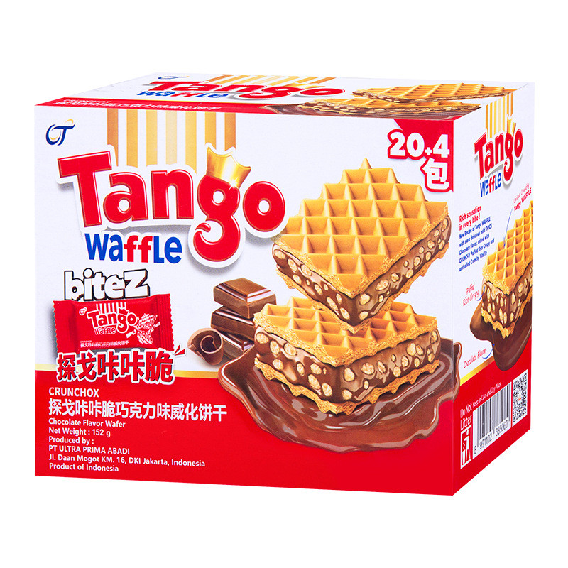 Tango นำเข้าจากอินโดนีเซีย, Tango Crispy Wafer Biscuits Chocolate Chocolate Snacks Snacks Snacks แ