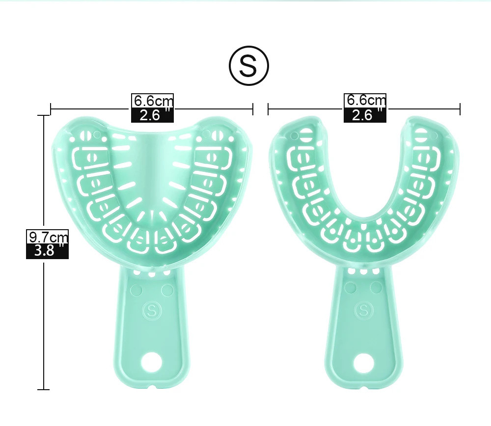 Denspay 6 ชิ้น/เซ็ตทันตกรรม Impression ถาดพลาสติก S/M/L ทันตกรรม Implant ถาดเต็มปากที่ถอดออกได้บางส่วนแม่พิมพ์ถาดง่ายพับ ราคา ถูกที่สุด ดีลบีเคเค แกลเลอรีภาพที่ 6