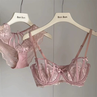 ชุดชั้นในสตรีหน้าอกใหญ่แสดงขนาดเล็กครึ่งถ้วยบางเซ็กซี่ฤดูร้อ…