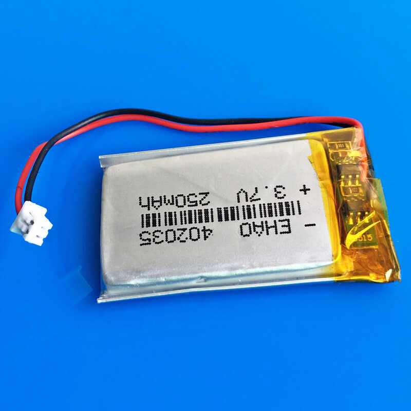 Δ 10 ชิ้น 3.7V 250Mah Lipo แบตเตอรี่แบบชาร์จไฟได้ 402035 + JST 1.25