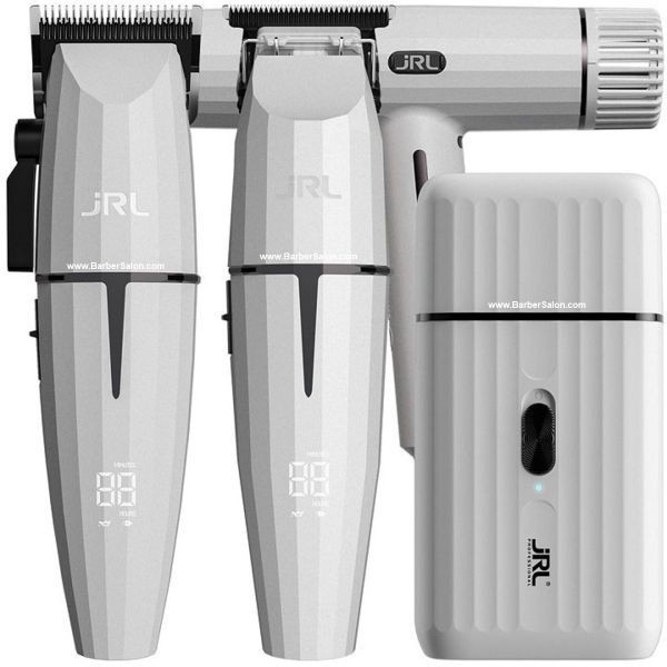 JRL Onyx Ghost2 Collection Clipper, Trimmer, Shaver & Hair Dryer White Edition ปัตตาเลี่ยน ไร้สาย บ