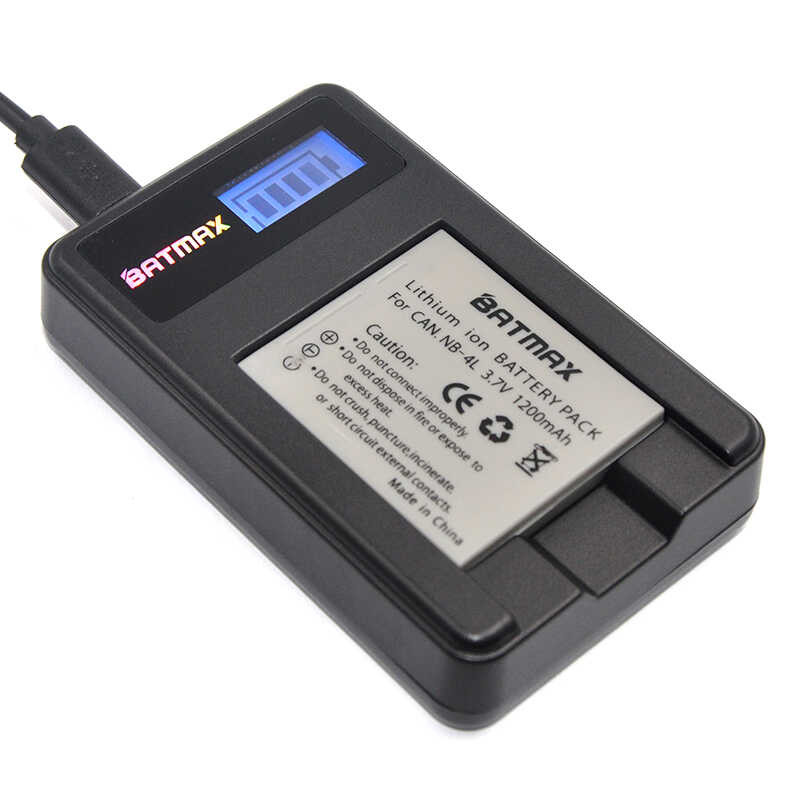 Δ Nb-4L Nb4l แบตเตอรี่แอลซีดีชาร์จ USB สำหรับ Canon IXUS 60 65 80 75