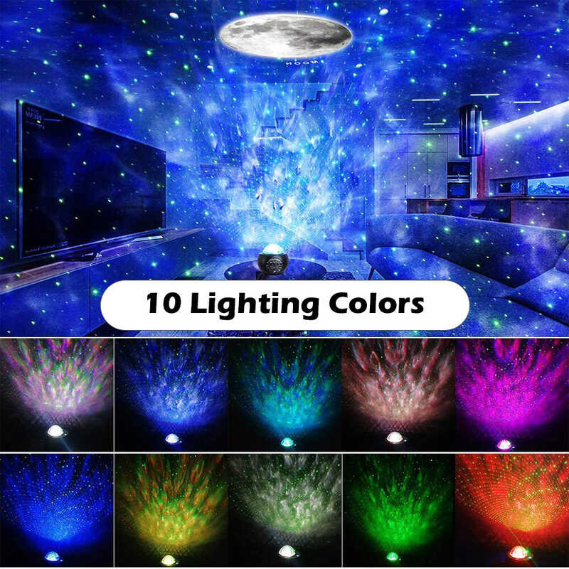 【Ready 🍀 Stock】Zir Mall Original LED Star Galaxy Projector 32 Modes 10 Planets Night Light S